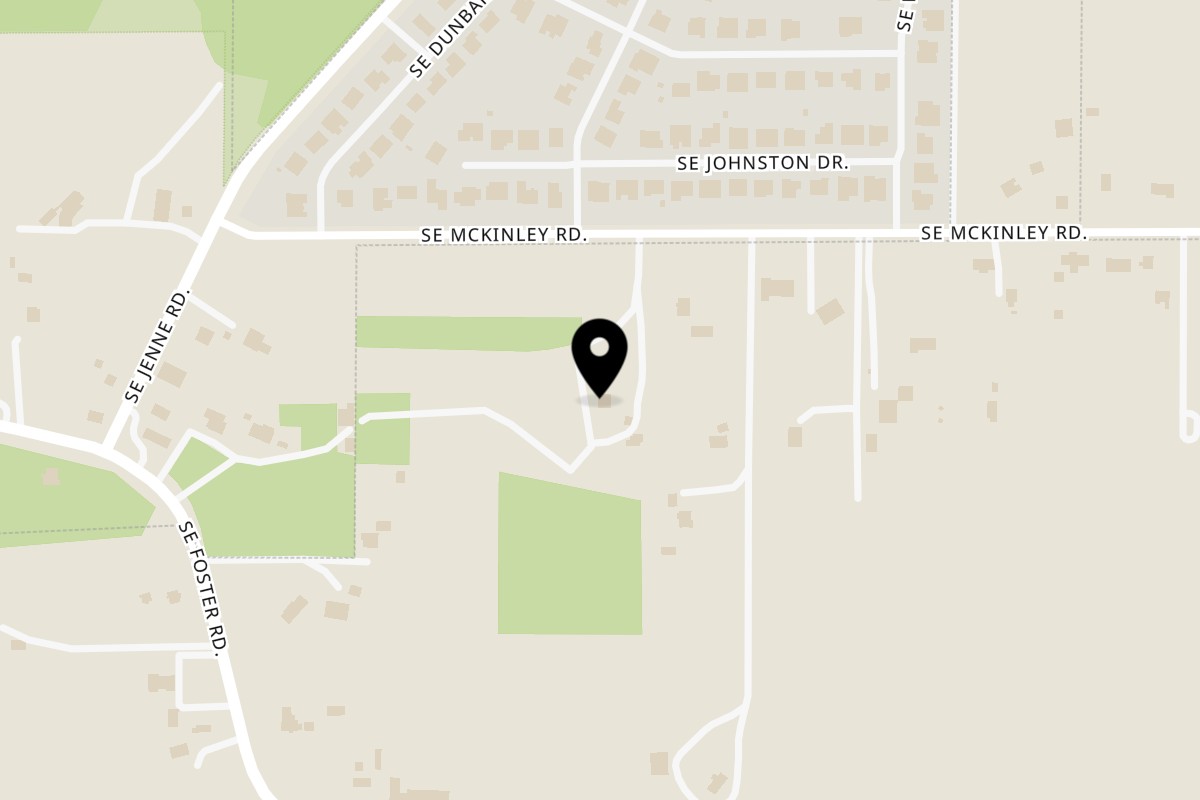 Map showing the location of Island Tings Pdx on 16900 SE McKinley Rd in Gresham